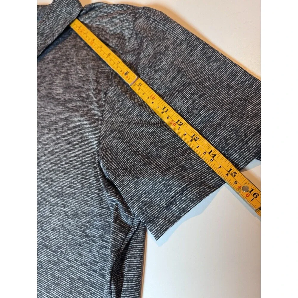 Zyia Active Men’s XXXL 3X Charcoal Gray Polo Short Sleeve Shirt Golf Tennis